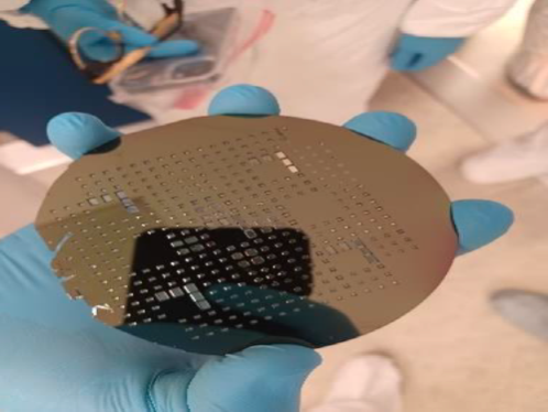 Wafer after etching